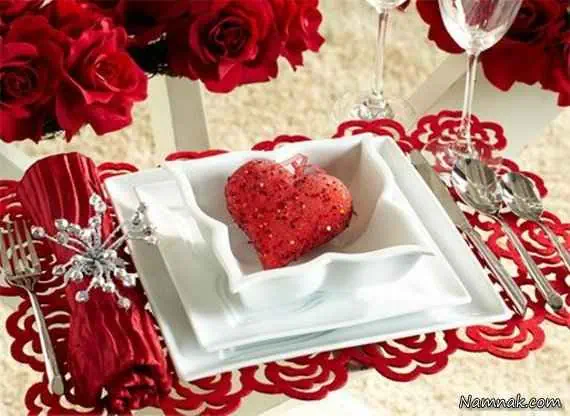 تزیین میز غذای دونفره